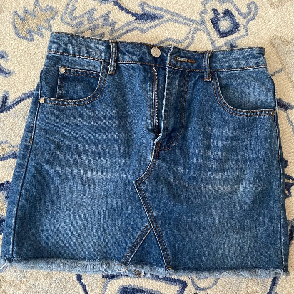 Missguided jeans skirt, size 0, perfect condition, worn twice.